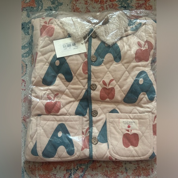 Wild Wawa Kids Quilted Jacket - Blue and Red - Picture 1 of 3